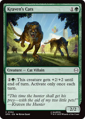 Kraven's Cats [Marvel's Spider-Man] Magic: The Gathering