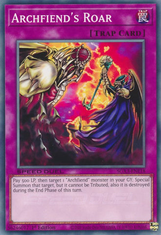 Archfiend's Roar [SGX3-ENE18] Common Yu-Gi-Oh!