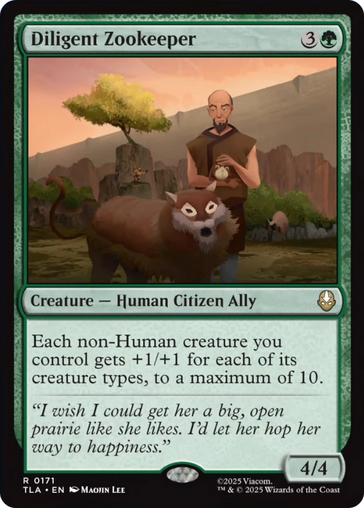 Diligent Zookeeper [Avatar: The Last Airbender] Magic: The Gathering