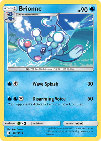 Brionne (40/149) [Sun & Moon: Base Set] Pokémon