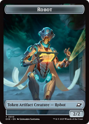 Robot // Drone Double-Sided Token [Edge of Eternities Tokens] Magic: The Gathering