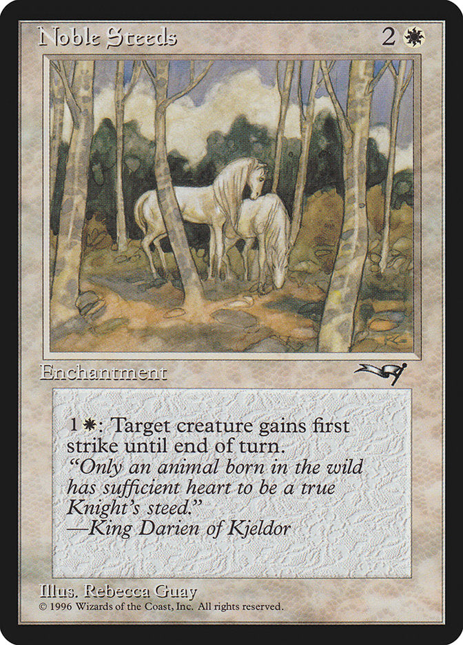 Noble Steeds (Grazing) [Alliances] Magic: The Gathering