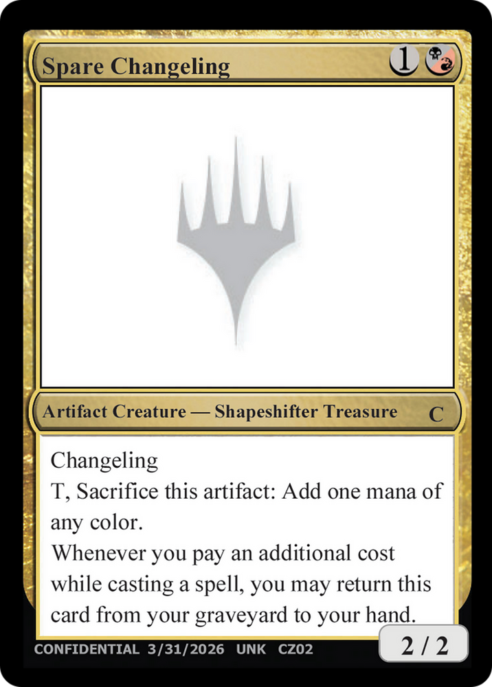 Spare Changeling [Unknown Event] Magic: The Gathering