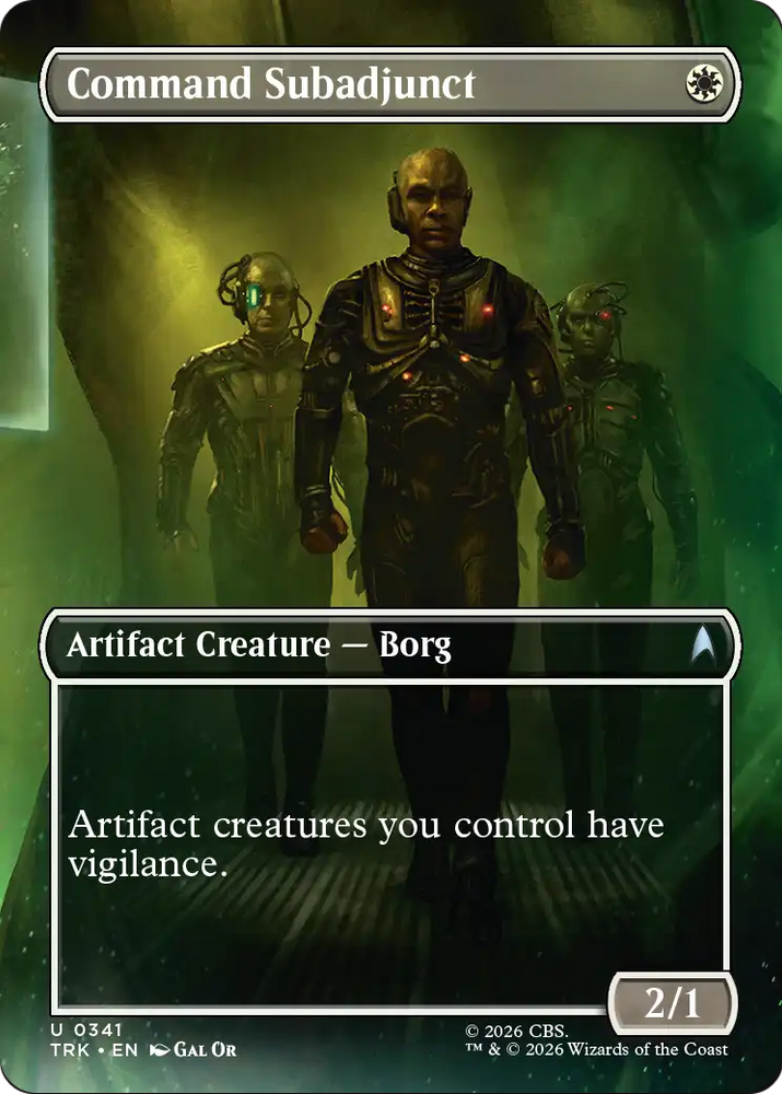 Command Subadjunct (Borderless) [Star Trek] Magic: The Gathering