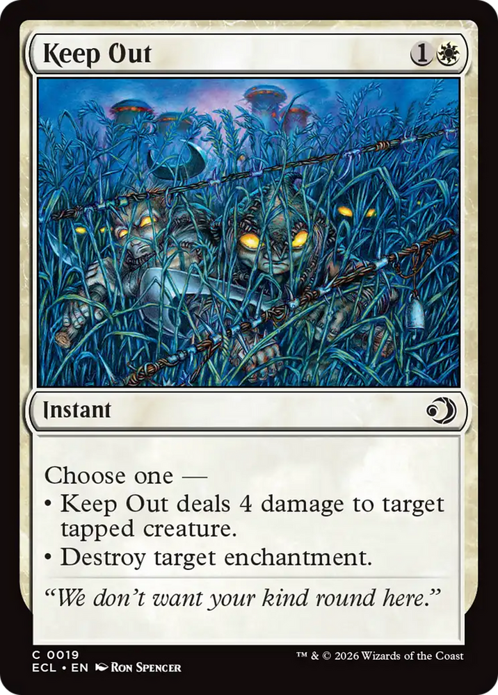 Keep Out [Lorwyn Eclipsed] Magic: The Gathering