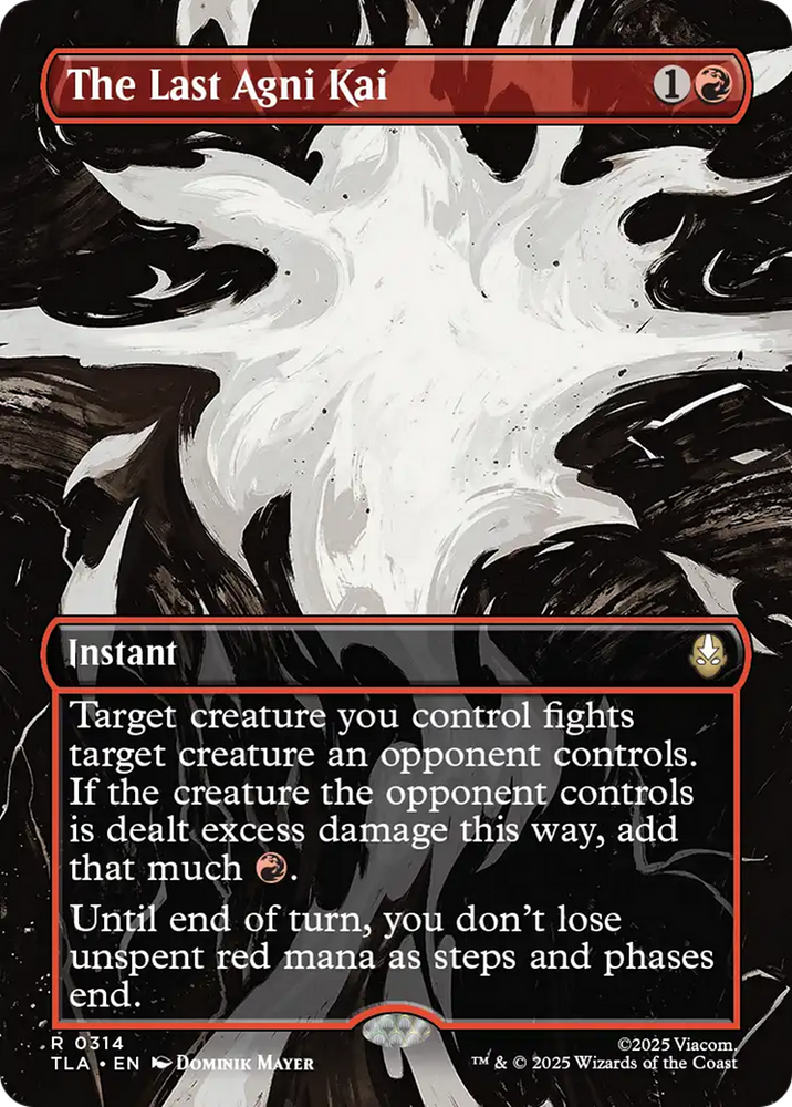 The Last Agni Kai (Borderless) [Avatar: The Last Airbender] Magic: The Gathering