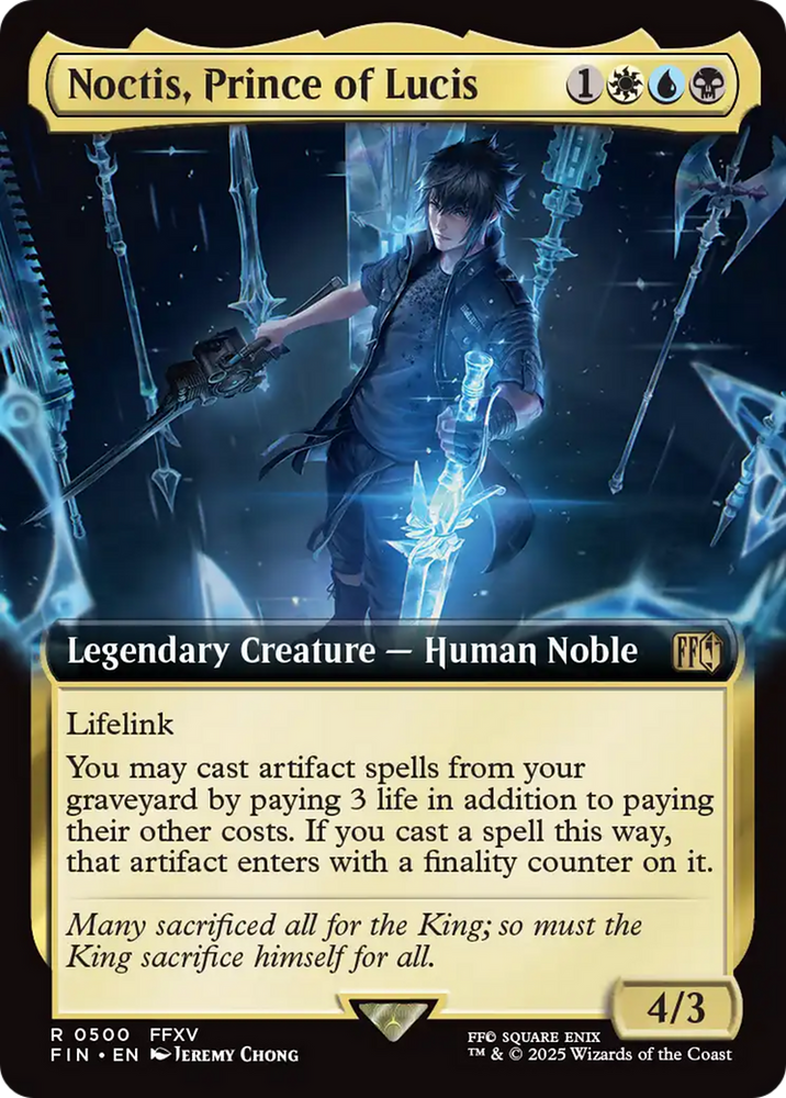 Noctis, Prince of Lucis (Extended Art) [FINAL FANTASY] Magic: The Gathering