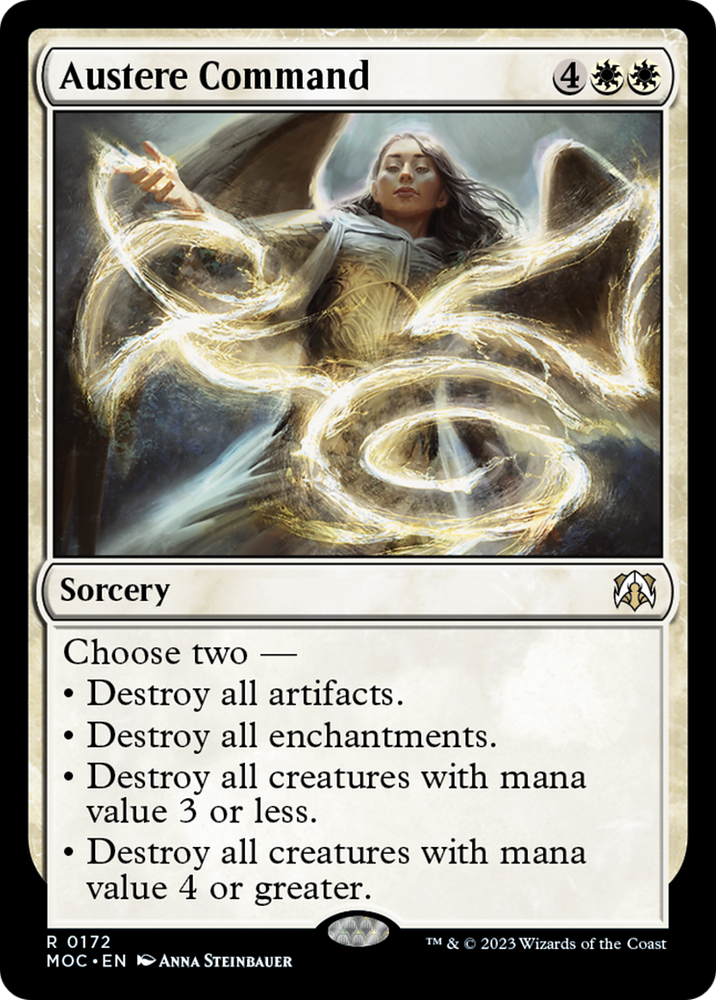 Austere Command [March of the Machine Commander] Magic: The Gathering