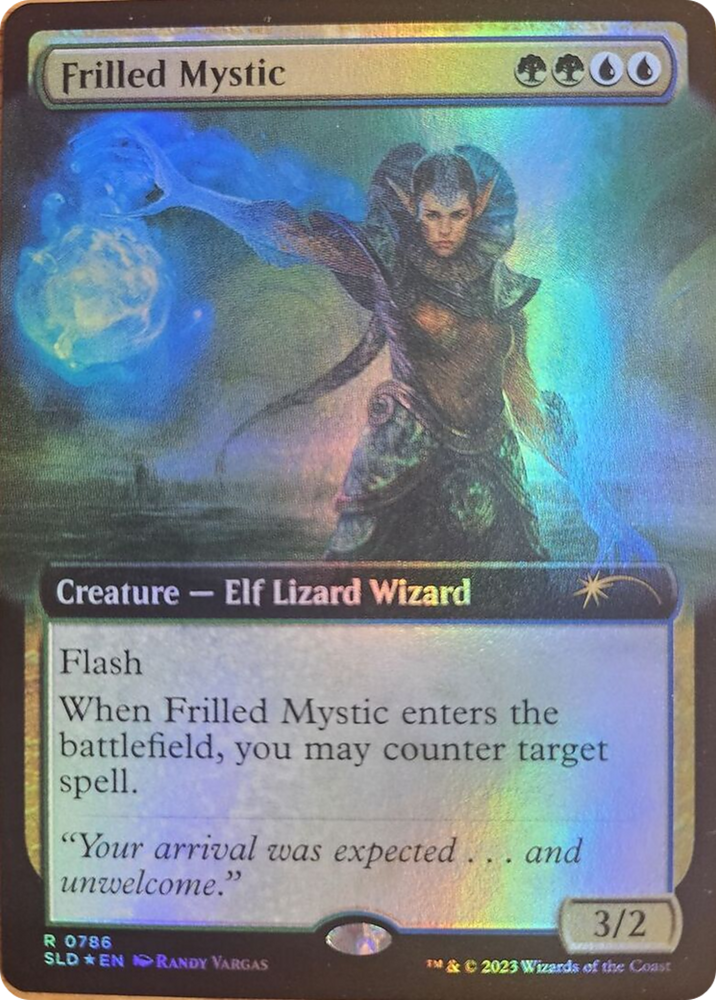 Frilled Mystic (Extended Art) [Secret Lair Drop Series] Magic: The Gathering