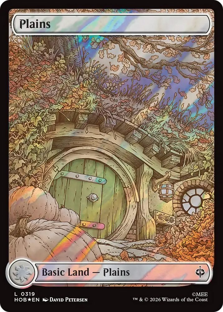 Plains (0319) (Surge Foil) [The Hobbit] Magic: The Gathering