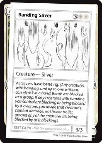 Banding Sliver (2021 Edition) [Mystery Booster Playtest Cards] Magic: The Gathering