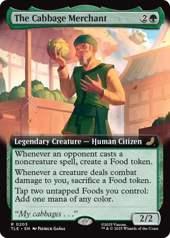 The Cabbage Merchant (Extended Art) [Avatar: The Last Airbender: Eternal-Legal] Magic: The Gathering