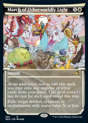 March of Otherworldly Light (Showcase Soft Glow) [Kamigawa: Neon Dynasty] Magic: The Gathering