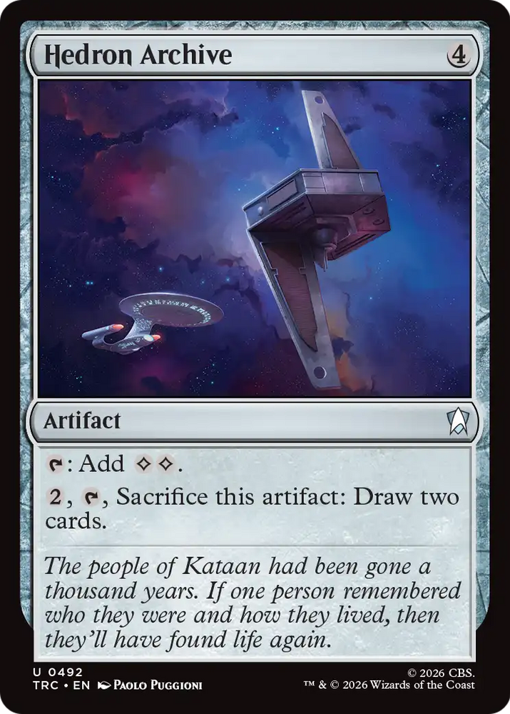 Hedron Archive (Surge Foil) [Star Trek Commander] Magic: The Gathering