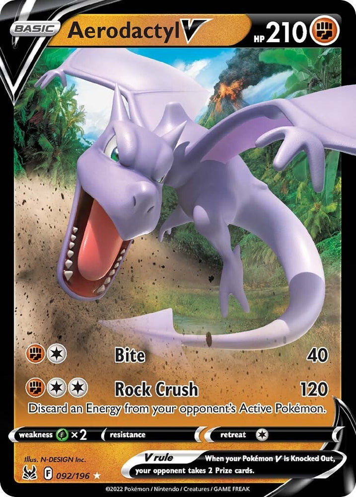 Aerodactyl V (092/196) [Sword & Shield: Lost Origin] Pokémon