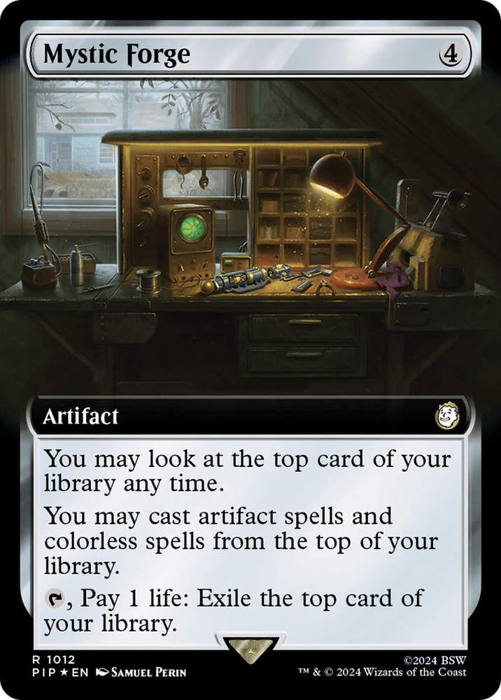 Mystic Forge (Extended Art) (Surge Foil) [Fallout] Magic: The Gathering
