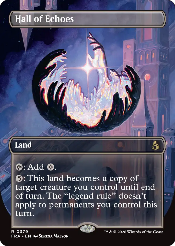 Hall of Echoes (Borderless) [Reality Fracture] Magic: The Gathering