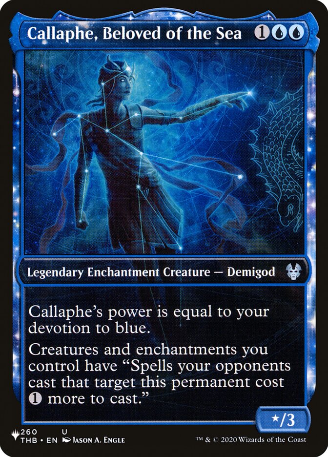 Callaphe, Beloved of the Sea (Showcase) [The List] Magic: The Gathering