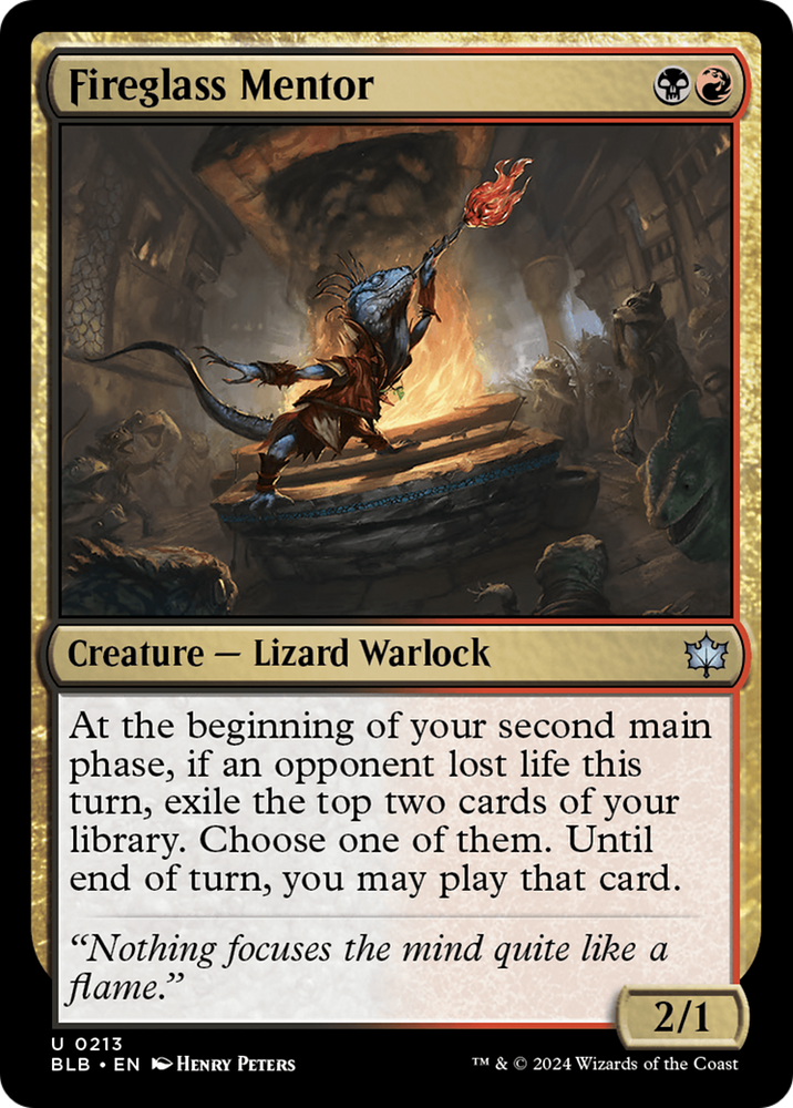 Fireglass Mentor [Bloomburrow] Magic: The Gathering