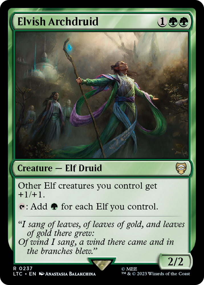 Elvish Archdruid [The Lord of the Rings: Tales of Middle-Earth Commander] Magic: The Gathering