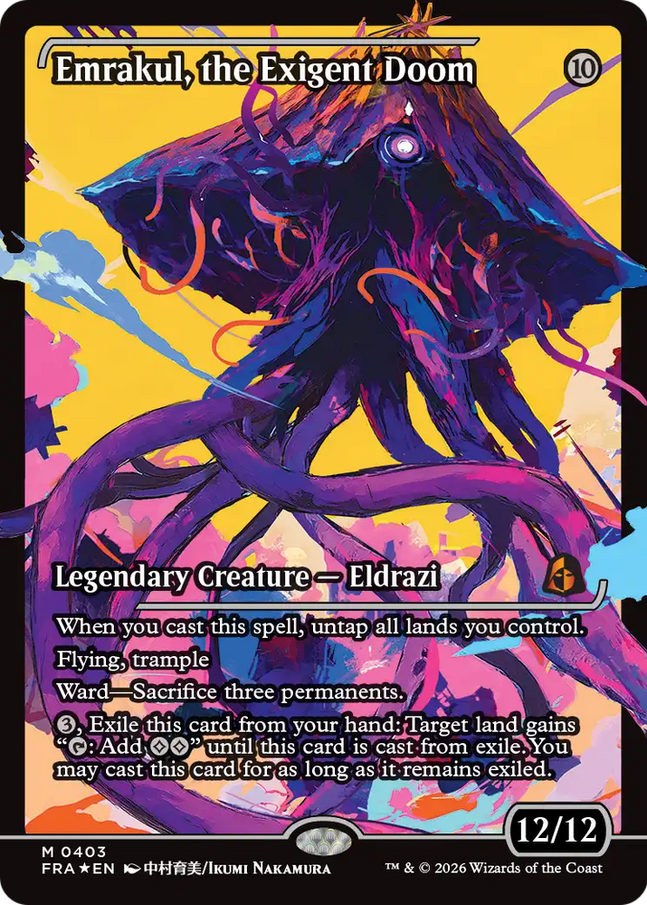 Emrakul, the Exigent Doom (Showcase) [Reality Fracture] Magic: The Gathering