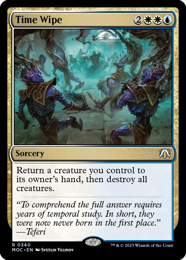 Time Wipe [March of the Machine Commander] Magic: The Gathering
