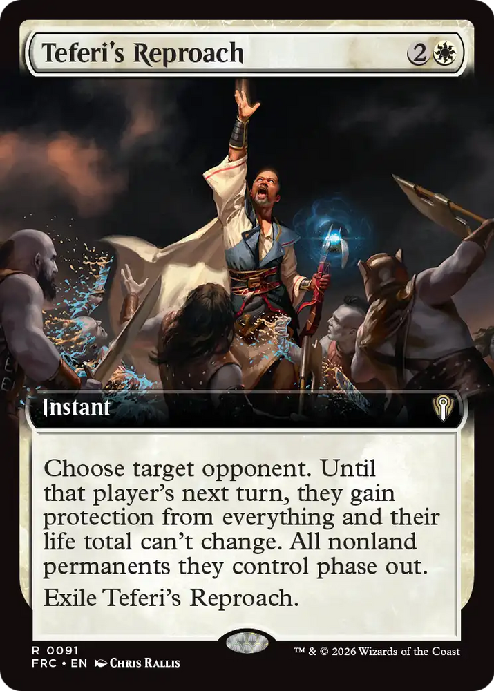 Teferi's Reproach (Extended Art) [Reality Fracture Commander] Magic: The Gathering