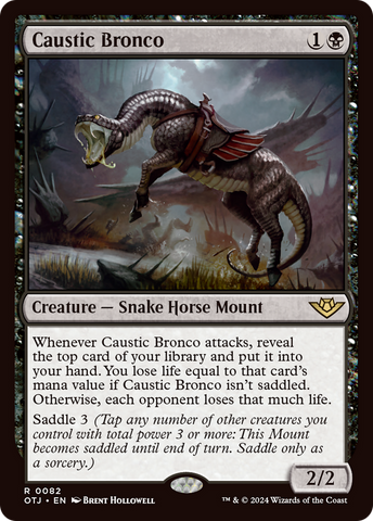 Caustic Bronco [Outlaws of Thunder Junction] Magic: The Gathering