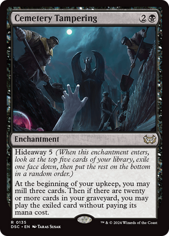 Cemetery Tampering [Duskmourn: House of Horror Commander] Magic: The Gathering