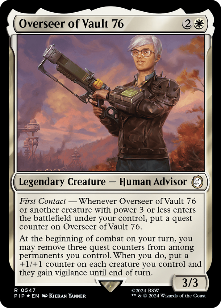 Overseer of Vault 76 (Surge Foil) [Fallout] Magic: The Gathering