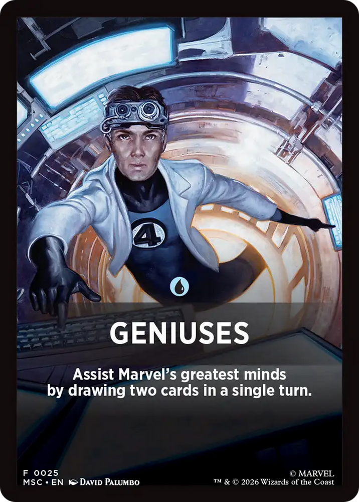 Geniuses Theme Card [Marvel Super Heroes Commander] Magic: The Gathering