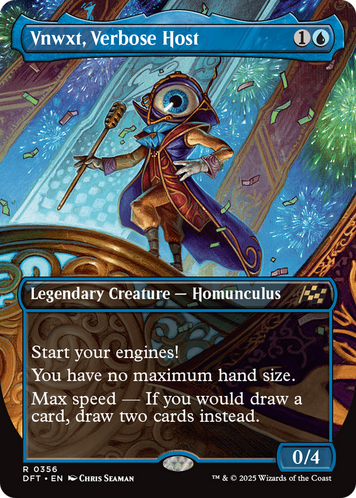 Vnwxt, Verbose Host (Borderless) [Aetherdrift] Magic: The Gathering