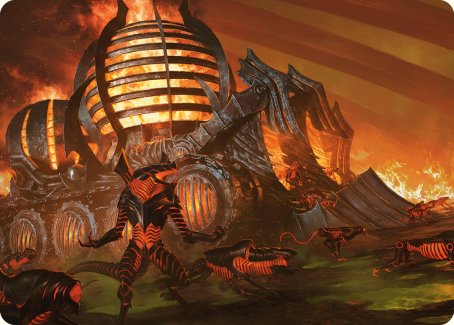 Urabrask's Forge Art Card [Phyrexia: All Will Be One Art Series] Magic: The Gathering