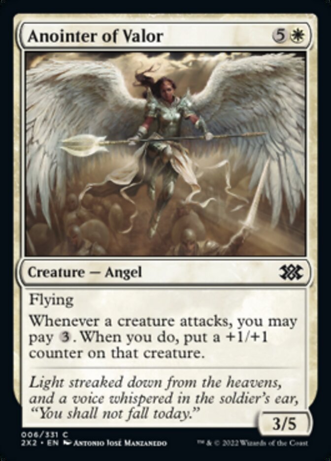 Anointer of Valor [Double Masters 2022] Magic: The Gathering