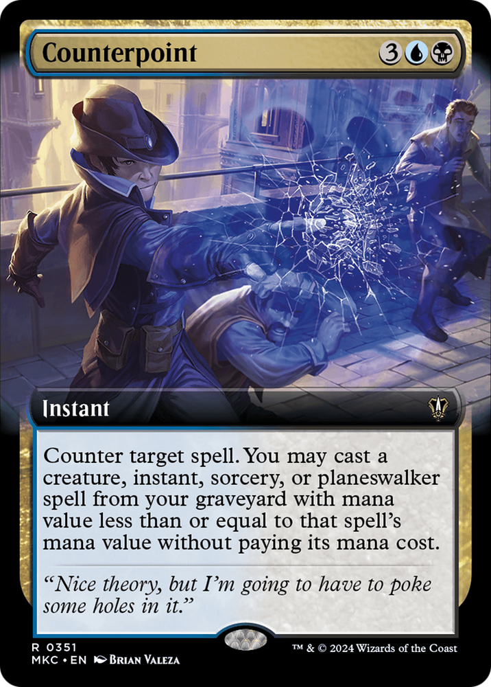 Counterpoint (Extended Art) [Murders at Karlov Manor Commander] Magic: The Gathering