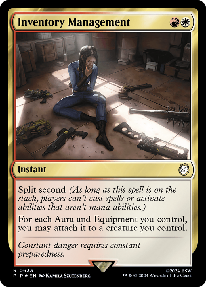 Inventory Management (Surge Foil) [Fallout] Magic: The Gathering