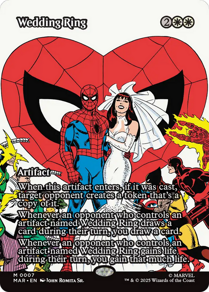 Wedding Ring (Borderless) [Marvel Universe: Eternal-Legal] Magic: The Gathering