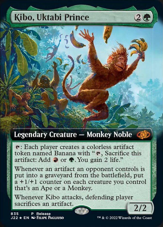 Kibo, Uktabi Prince (Extended Art) (Release) [Jumpstart 2022] Magic: The Gathering