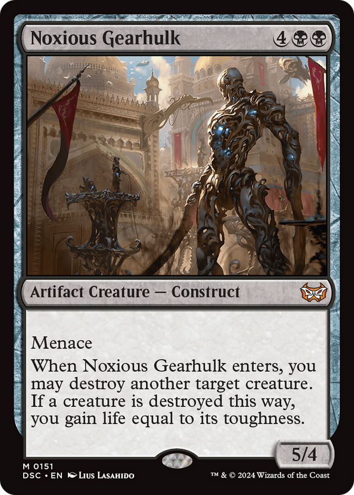 Noxious Gearhulk [Duskmourn: House of Horror Commander] Magic: The Gathering