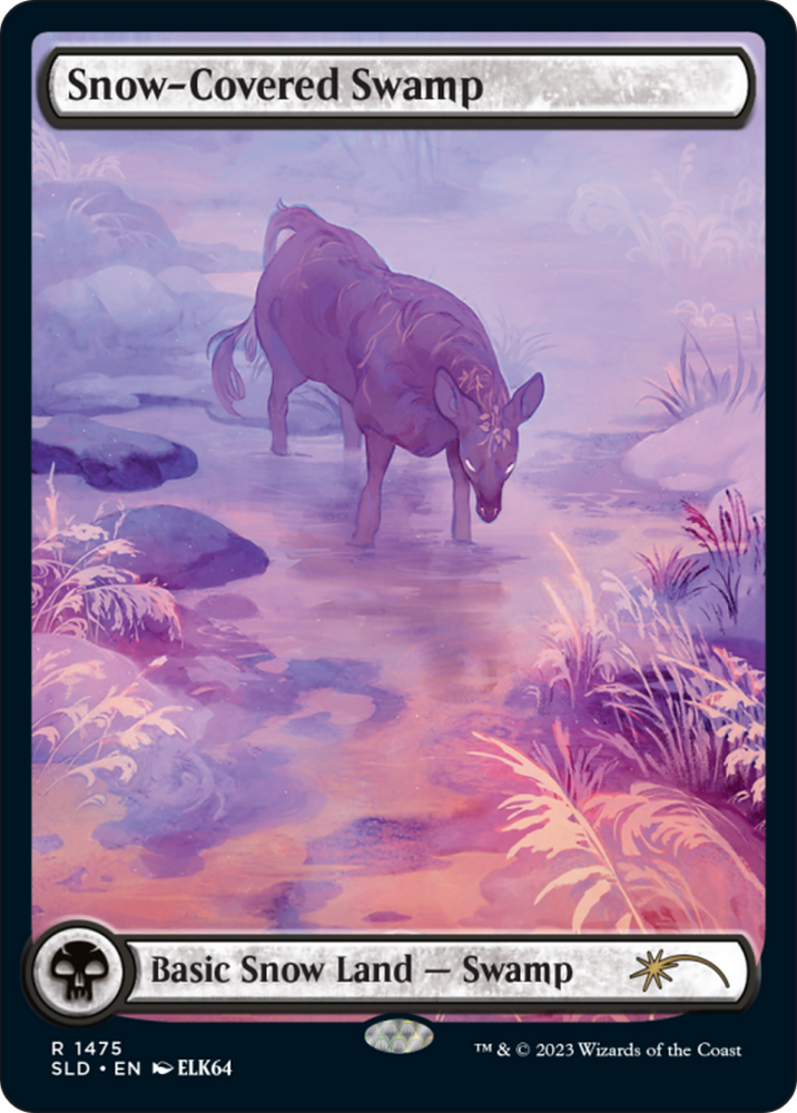 Snow-Covered Swamp (1475) (Rainbow Foil) [Secret Lair Drop Series] Magic: The Gathering