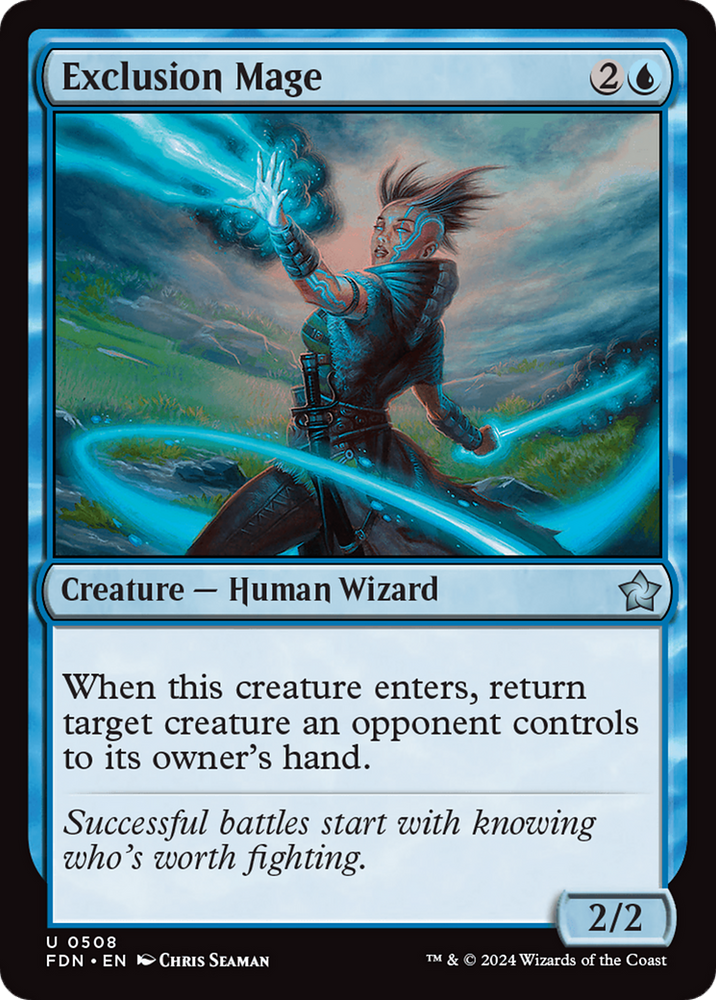 Exclusion Mage [Foundations] Magic: The Gathering