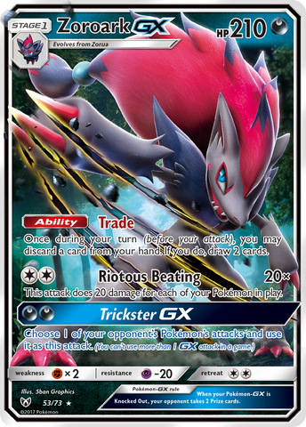 Zoroark GX (53/73) [Sun & Moon: Shining Legends] Pokémon