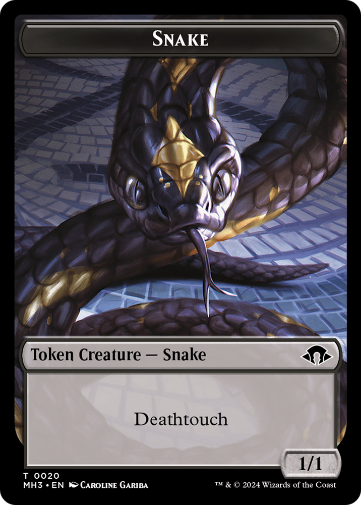 Snake Token [Modern Horizons 3 Tokens] Magic: The Gathering