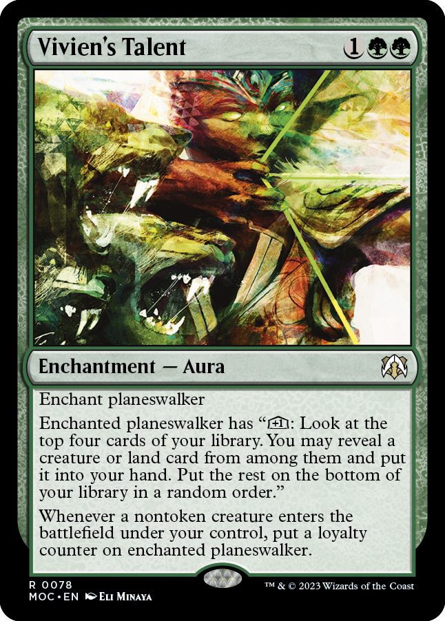 Vivien's Talent [March of the Machine Commander] Magic: The Gathering
