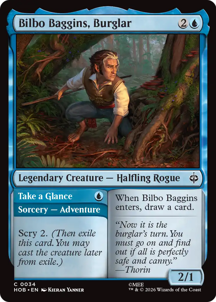 Bilbo Baggins, Burglar [The Hobbit] Magic: The Gathering