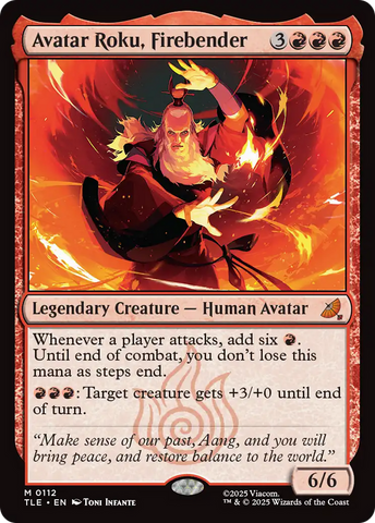 Avatar Roku, Firebender [Avatar: The Last Airbender: Eternal-Legal] Magic: The Gathering