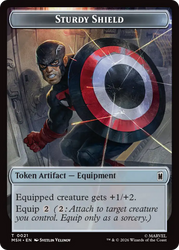 The Tiger God // Sturdy Shield Double-Sided Token [Marvel Super Heroes Tokens] Magic: The Gathering