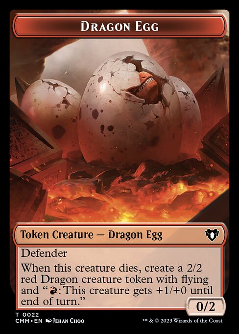 City's Blessing // Dragon Egg Double-Sided Token [Commander Masters Tokens] Magic: The Gathering