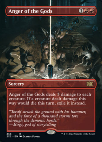 Anger of the Gods (Borderless Alternate Art) [Double Masters 2022] Magic: The Gathering