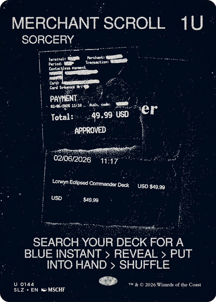 Merchant Scroll (0144) [Secret Lair x MSCHF: The Zeta Set] Magic: The Gathering